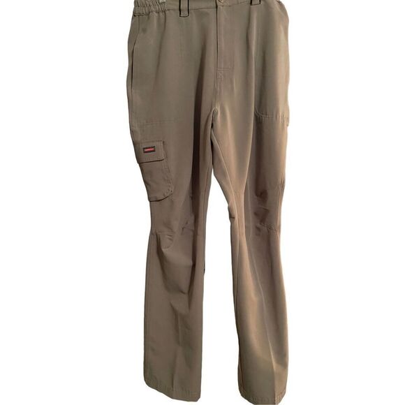 Redington EST 1992 Womens Cream Straight-Leg Mid-Rise Cargo Pants Size 32 - Picture 1 of 14